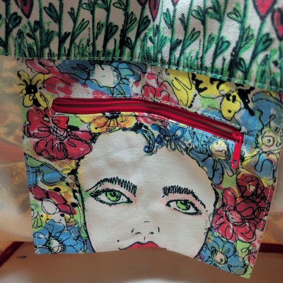 Brighton Love Tote Bag Canvas Large Tweet - Picture 10 of 13